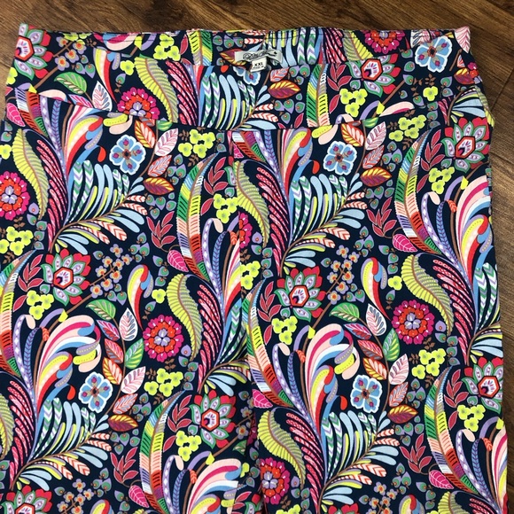 The Pioneer Woman Multicolor Floral Print Cropped Pants - Picture 3 of 7